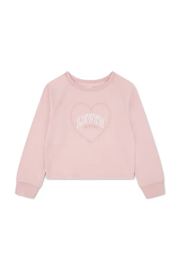 Levi's Levi's majica dugih rukava za djecu s pamukom HEART KNIT TOP
