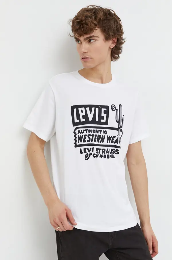 Levi's Levi's majica za muškarce od pamuka GRAPHIC CREWNECK
