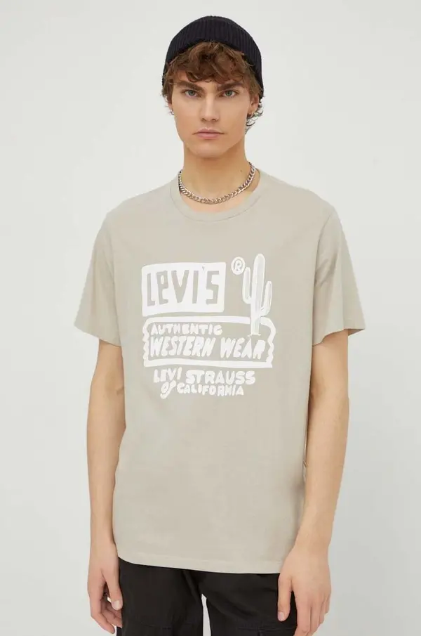 Levi's Levi's majica za muškarce od pamuka GRAPHIC CREWNECK