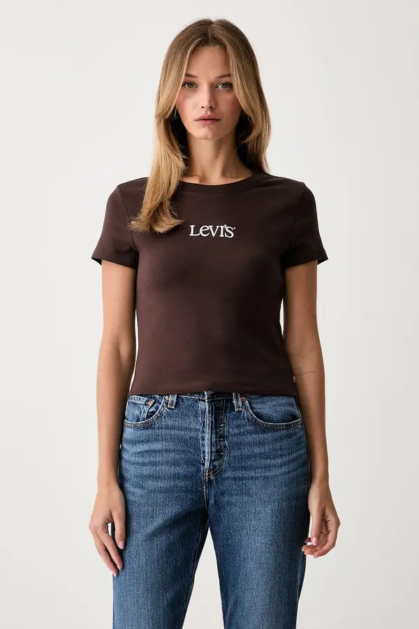 Levi's Levi's majica za žene od pamuka s elastanom GR ESSENTIAL BABY
