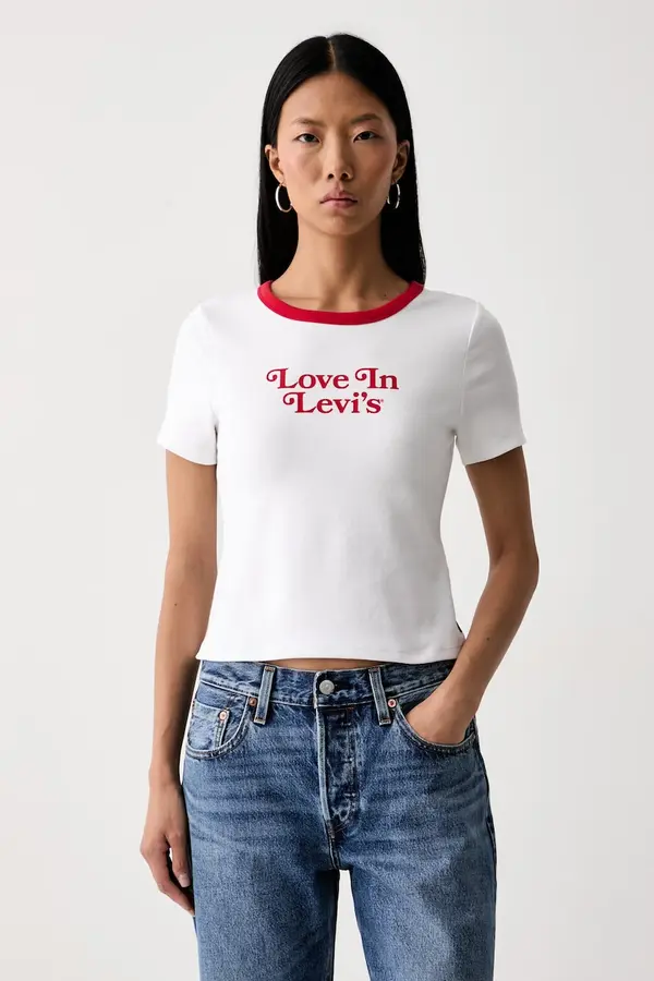 Levi's Levi's majica za žene s pamukom GR HAYES CROPPED