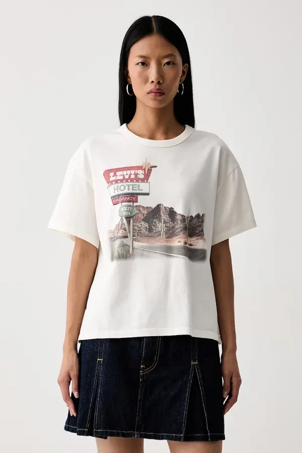 Levi's Levi's oversize majica kratkih rukava ženska pamučna GR VINTAGE