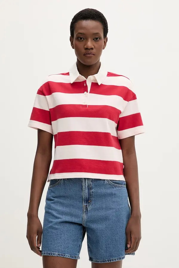 Levi's Levi's polo za žene od pamuka ARIES RUBGY