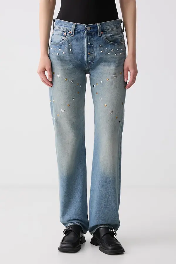 Levi's Levi's ravne traperice za žene ROAD WORN 501 x PRIDE