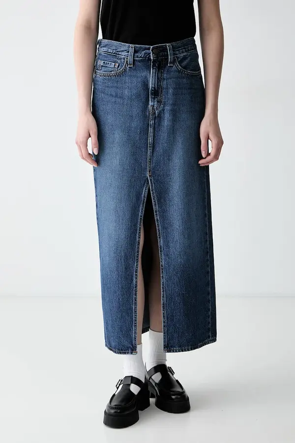 Levi's Levi's suknja s prorezom traper ANKLE COLUMN