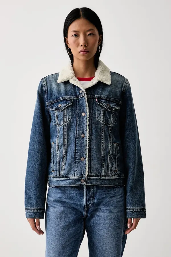 Levi's Levi's traper jakna za žene od pamuka ORIGINAL SHERPA