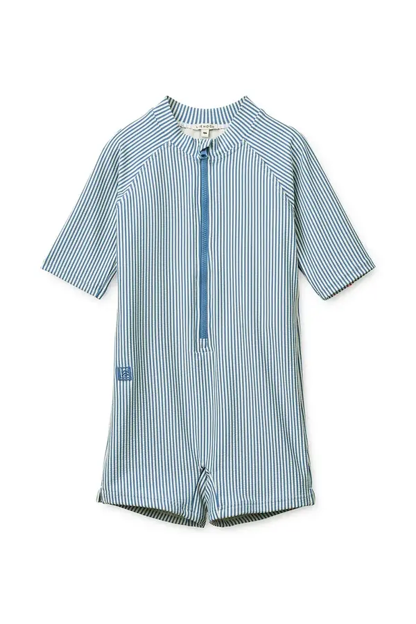 Liewood Liewood kombinezon za plažu za djecu Max Seersucker Shortsleeve Swim Jumpsuit