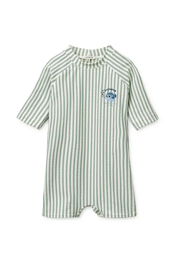 Liewood Liewood kombinezon za plažu za djecu Thor Seersucker Baby Swim Jumpsuit