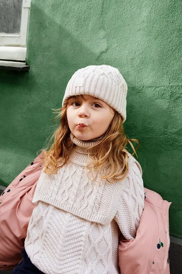 Liewood Liewood Pamučna kapa za djecu Liewood Ezra Beanie w. Cables