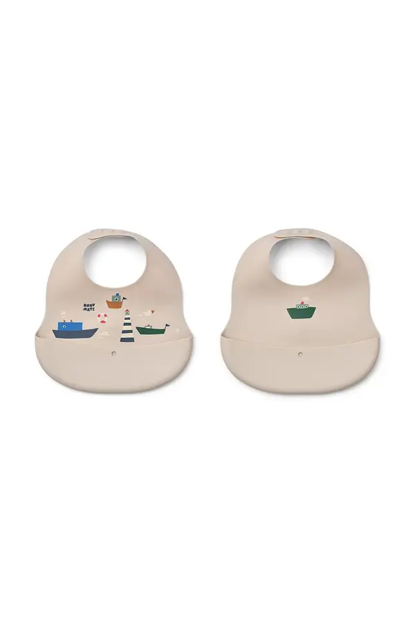 Liewood Liewood podbradnik Ember Printed Bib 2-pack