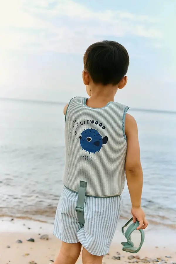 Liewood Liewood prsluk za plivanje Dove Seersucker Swim Vest