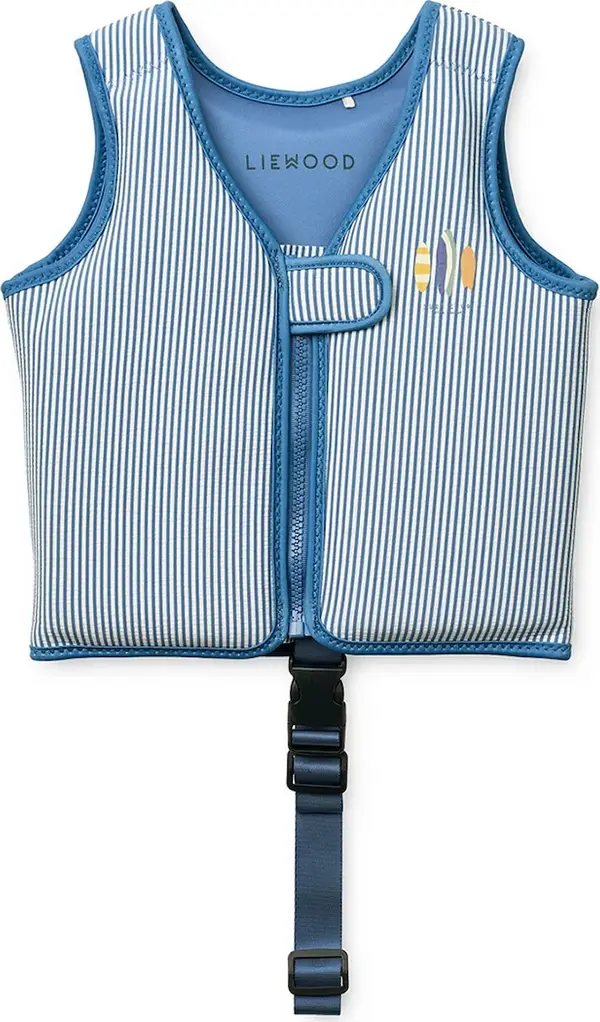 Liewood Liewood prsluk za plivanje Dove Seersucker Swim Vest