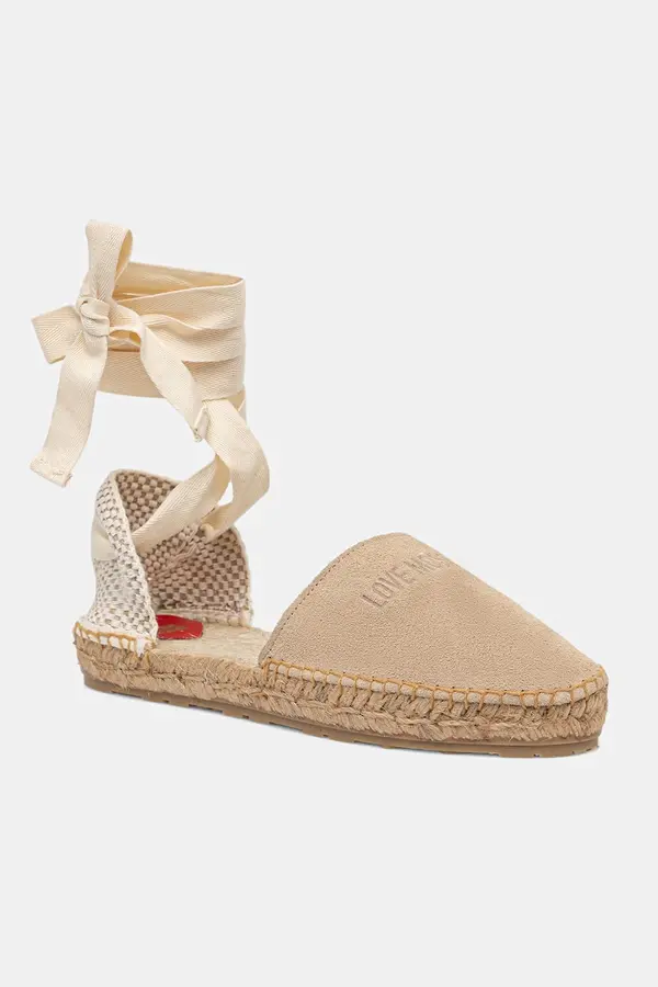 Love Moschino Love Moschino espadrile za žene od brušene kože