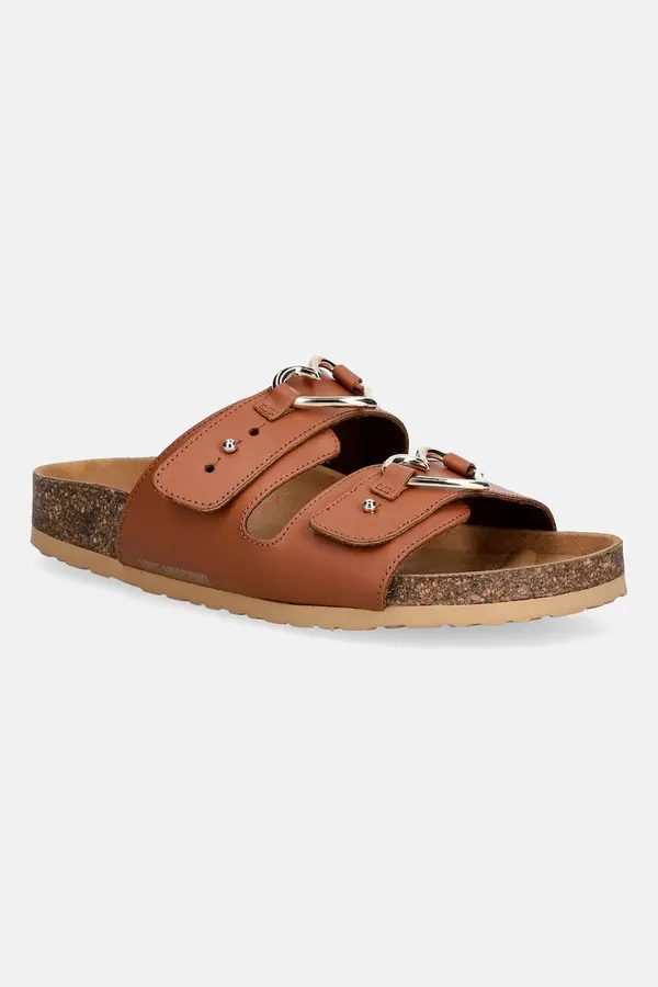 Love Moschino Love Moschino natikače s niskim potplatom za žene kožne