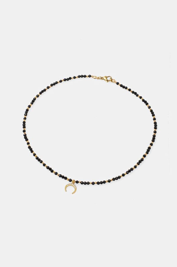 Answear Lab Lunula ogrlica sa turmalinom, ručni rad Answear Lab