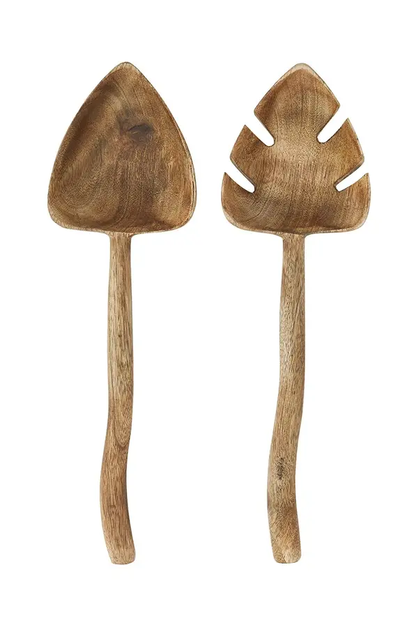 Madam Stoltz Madam Stoltz set pribora za jelo za salatu od mangovog drveta 31 cm