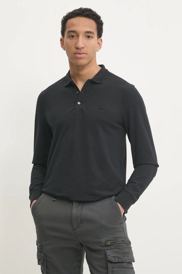 Abercrombie & Fitch Majica dugih rukava Abercrombie & Fitch za muškarce, boja: crna, bez uzorka, KI124-4549