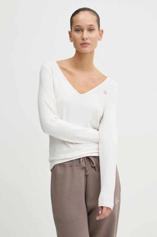 Abercrombie & Fitch Majica dugih rukava Abercrombie & Fitch za žene, boja: bež, KI139-4666