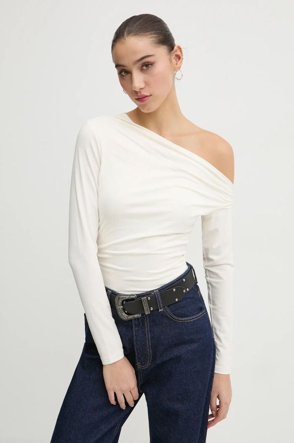 Abercrombie & Fitch Majica dugih rukava Abercrombie & Fitch za žene, boja: bež, KI139-4736