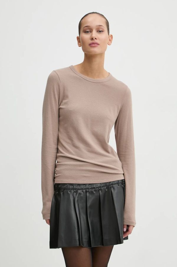 Abercrombie & Fitch Majica dugih rukava Abercrombie & Fitch za žene, boja: bež, KI139-4756