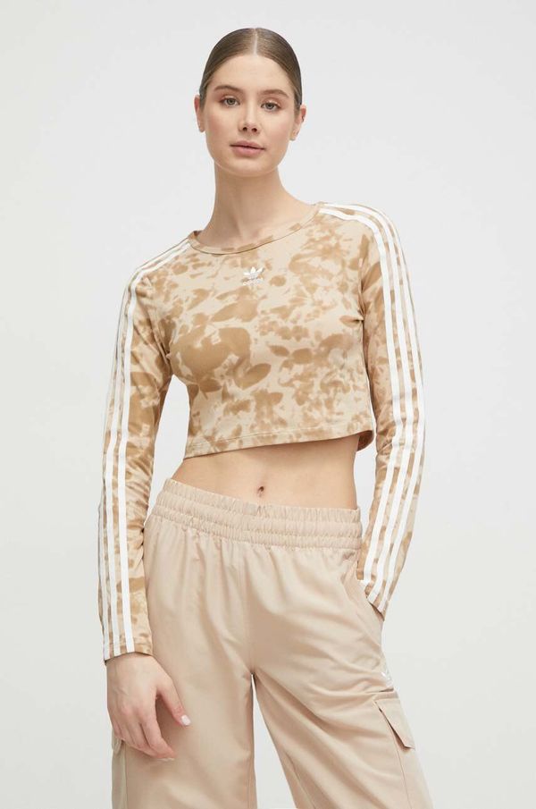 adidas Originals Majica dugih rukava adidas Originals za žene, boja: bež