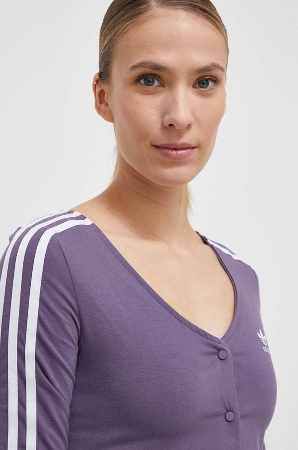 adidas Originals Majica dugih rukava adidas Originals za žene, boja: ljubičasta