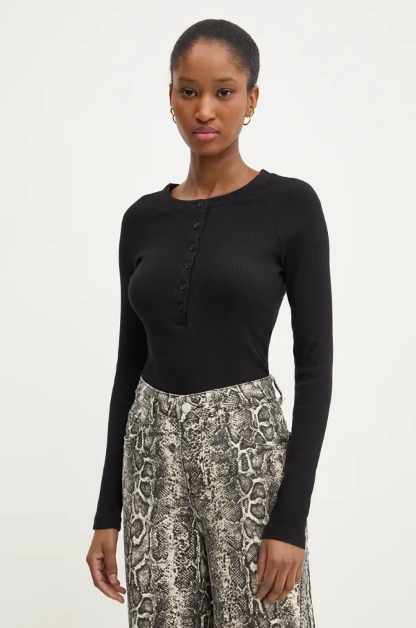 Answear Lab Majica dugih rukava Answear Lab za žene, boja: crna