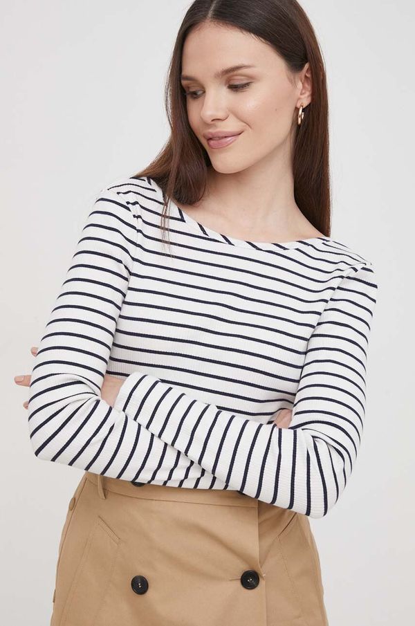 Barbour Majica dugih rukava Barbour za žene, boja: bijela, otvorena leđa