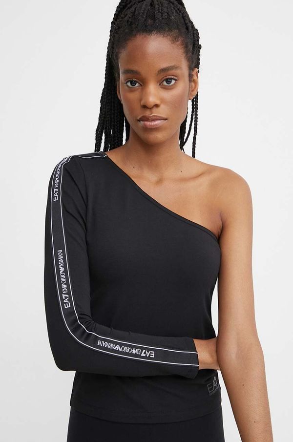 EA7 Emporio Armani Majica dugih rukava EA7 Emporio Armani za žene, boja: crna