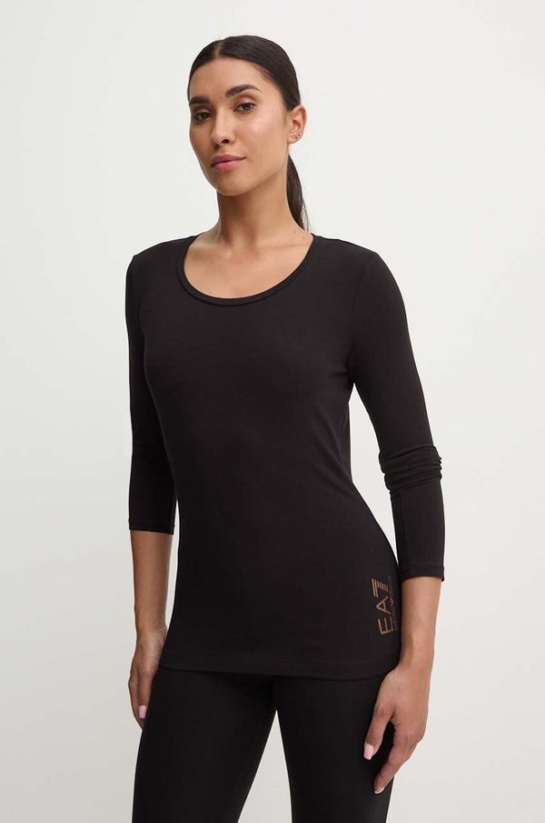 EA7 Emporio Armani Majica dugih rukava EA7 Emporio Armani za žene, boja: crna, TJQCZ.6DTT06