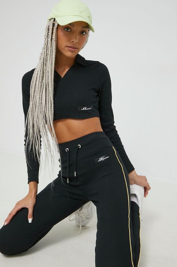 Ellesse Majica dugih rukava Ellesse za žene, boja: crna