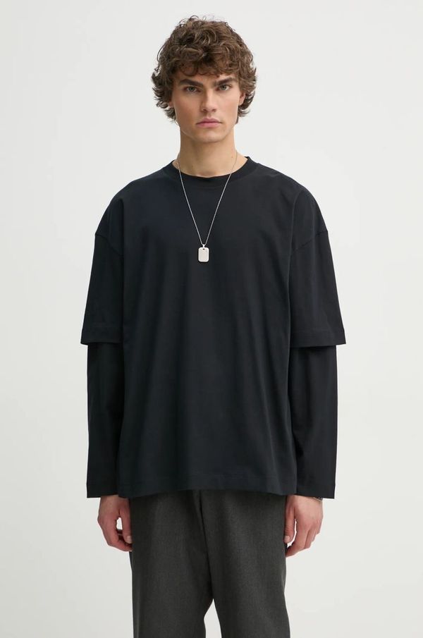 Études Studio Majica dugih rukava Études Studio za muškarce, boja: crna, bez uzorka, H24MMTSH187