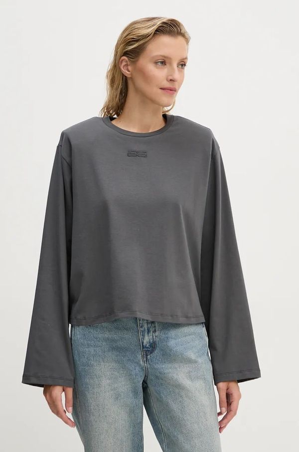 Gestuz Majica dugih rukava Gestuz za žene, boja: siva, 10909438