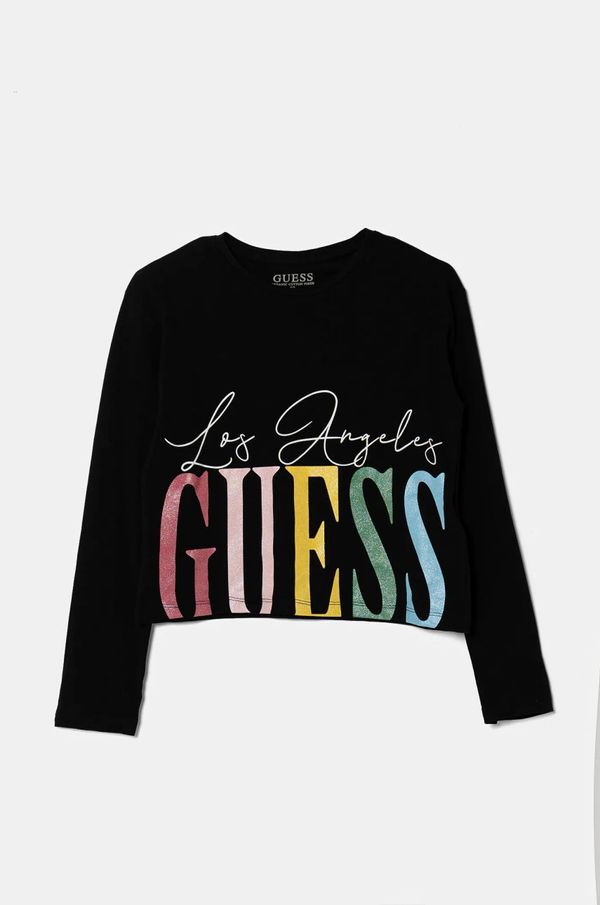 Guess Majica dugih rukava Guess boja: crna, J5RI01 K6YW4