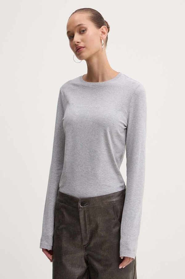 Guess Jeans Majica dugih rukava Guess Jeans za žene, boja: siva, W4YI22 J1314