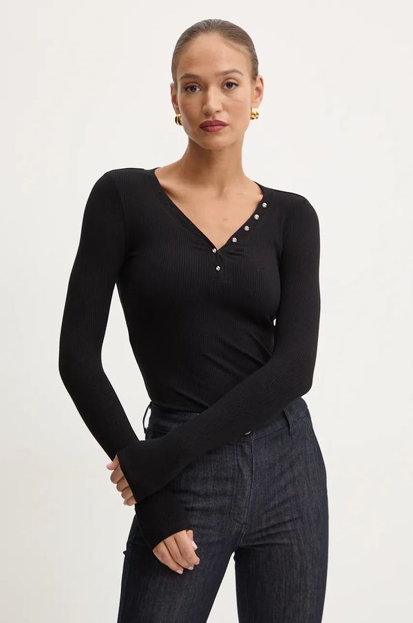 Guess Majica dugih rukava Guess KYLA za žene, boja: crna, W4BP51 KBCO2