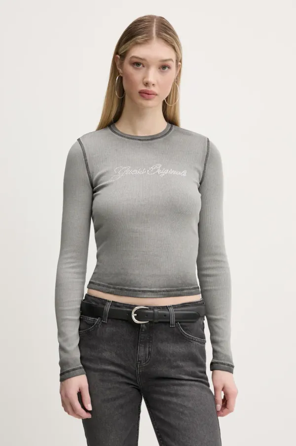 Guess Originals Majica dugih rukava Guess Originals boja: siva, W5RP40 KA0H1