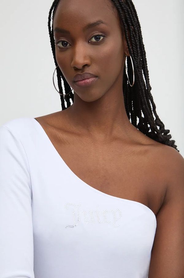 Juicy Couture Majica dugih rukava Juicy Couture NELLA ASYMMETRIC TOP za žene, boja: bijela, otvorena leđa, JCWCT24310