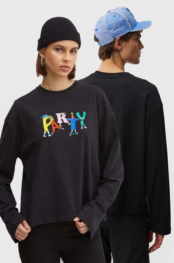 Kaotiko Majica dugih rukava Kaotiko boja: crna, s tiskom, AP010-01-G002