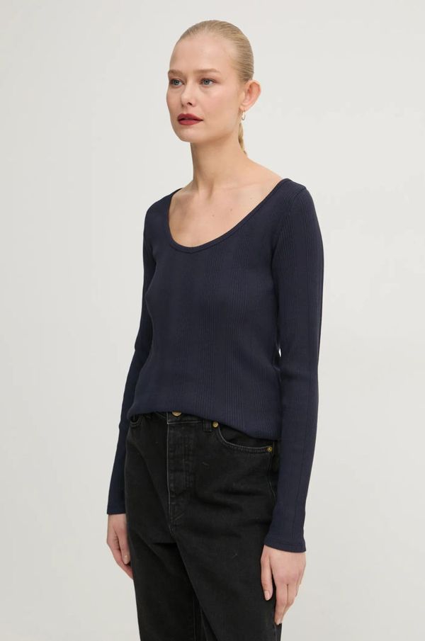 Marc O'Polo Majica dugih rukava Marc O'Polo za žene, boja: tamno plava, 5000005778