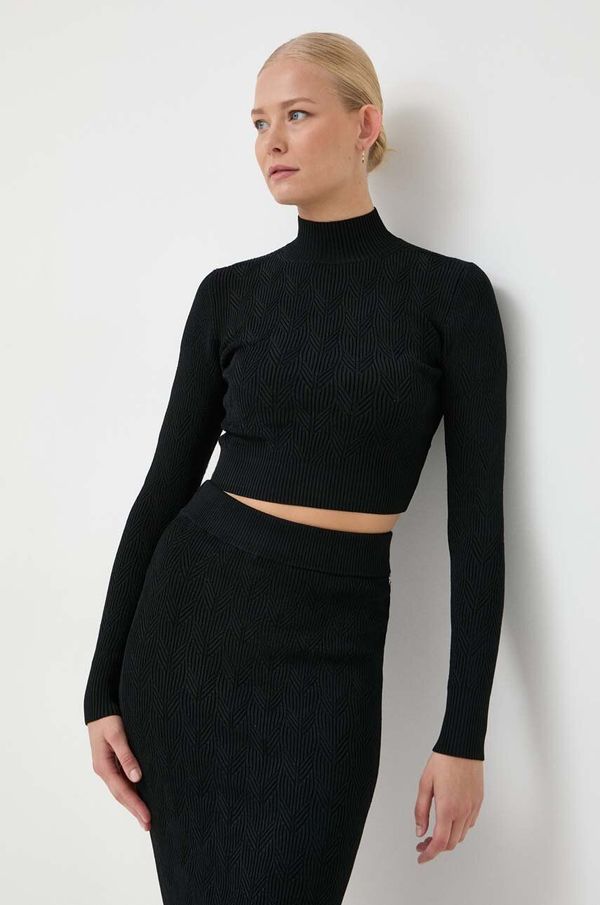 Marciano Guess Majica dugih rukava Marciano Guess za žene, boja: crna, s poludolčevitom