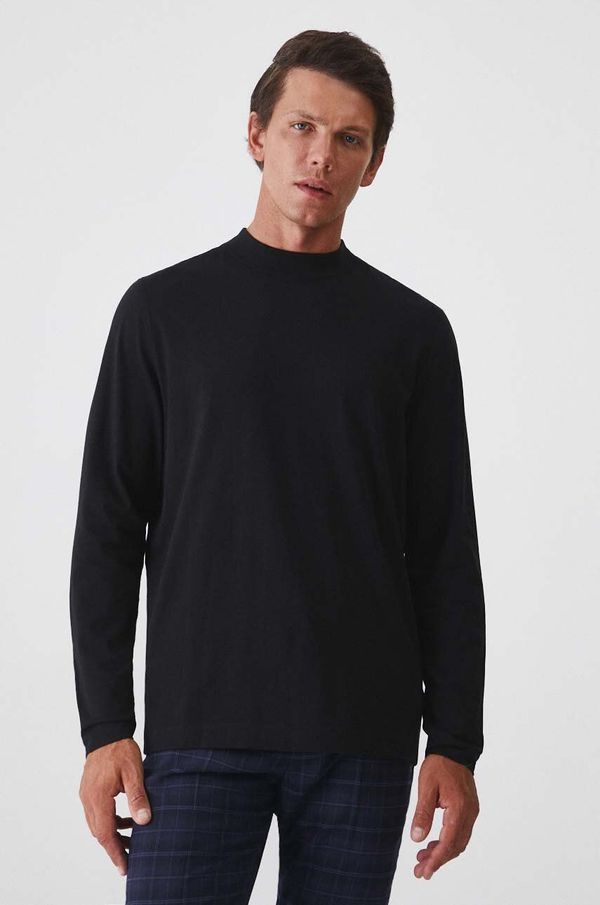 Medicine Majica dugih rukava Medicine za muškarce, boja: crna, bez uzorka