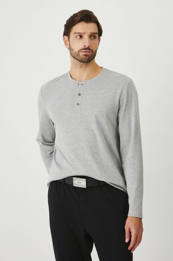 Medicine Majica dugih rukava Medicine za muškarce, boja: siva, melanž