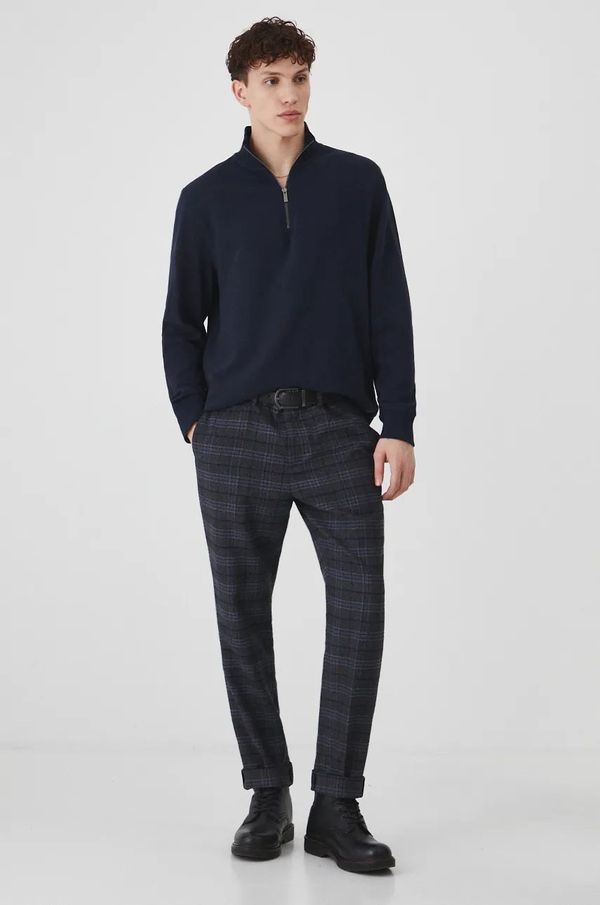 Medicine Majica dugih rukava Medicine za muškarce, boja: tamno plava, bez uzorka