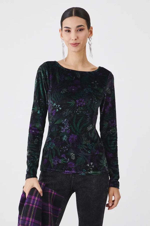 Medicine Majica dugih rukava Medicine za žene, boja: crna