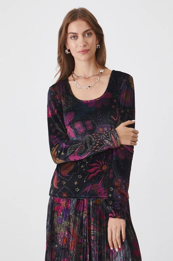 Medicine Majica dugih rukava Medicine za žene, boja: crna