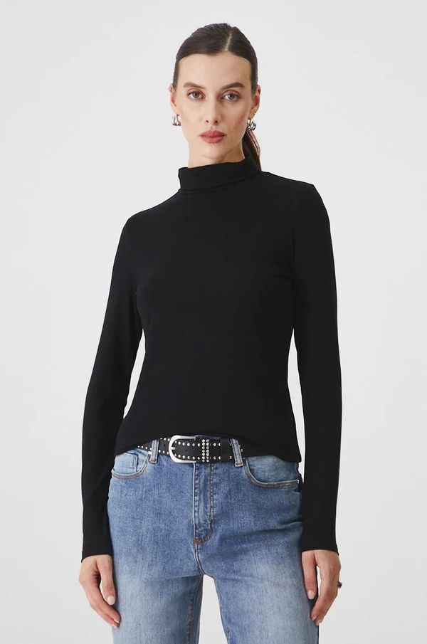 Medicine Majica dugih rukava Medicine za žene, boja: crna, s dolčevitom