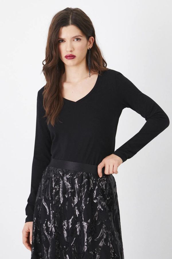 Medicine Majica dugih rukava Medicine za žene, boja: crna