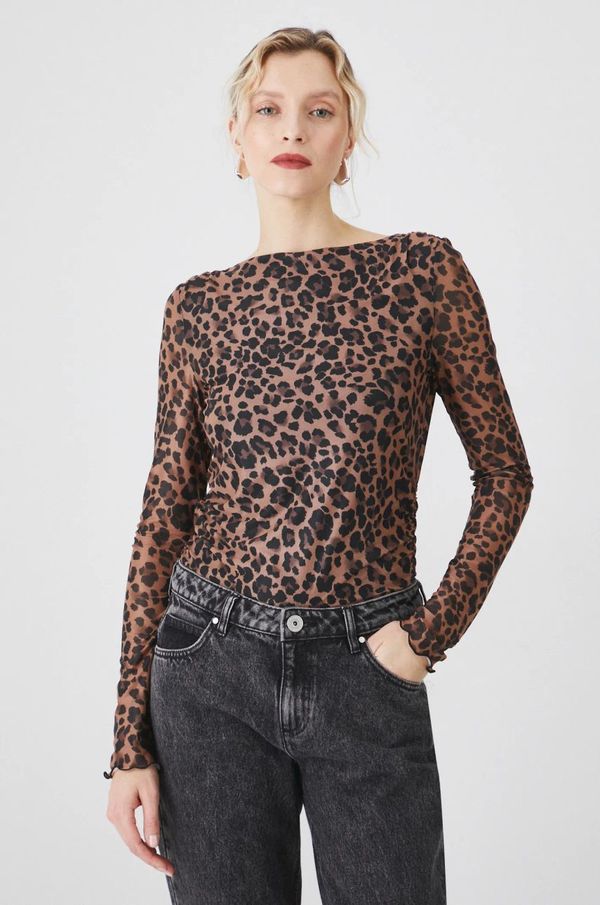 Medicine Majica dugih rukava Medicine za žene, boja: smeđa