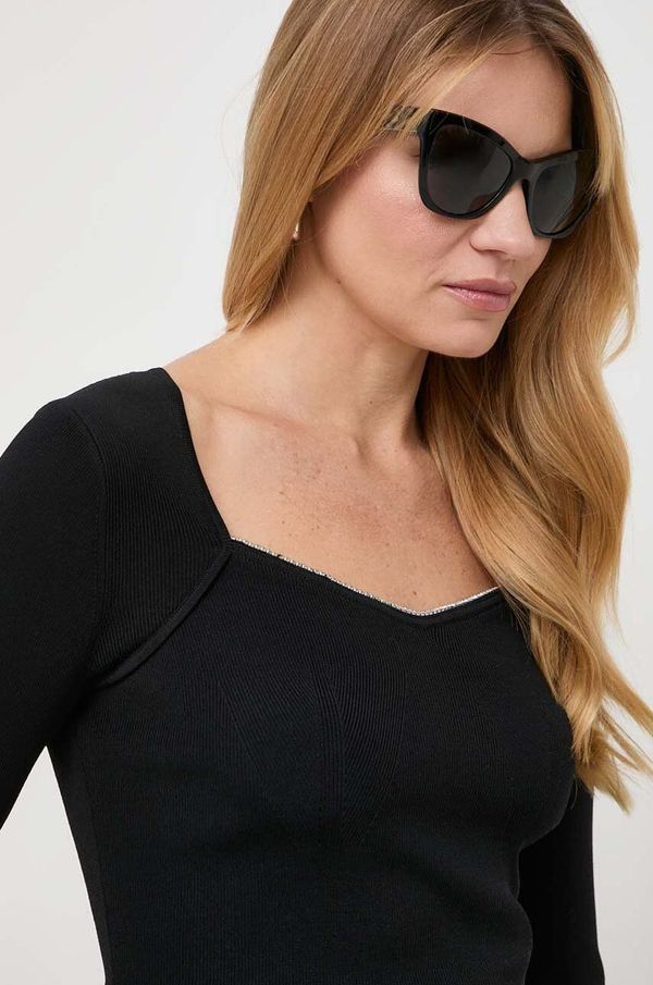 MICHAEL Michael Kors Majica dugih rukava MICHAEL Michael Kors za žene, boja: crna